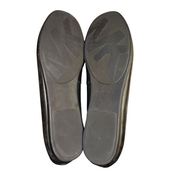 Michael Kors  Women's 9M Sutton Signature Moccasin Flat Loafer Black Leather - Picture 3 of 4